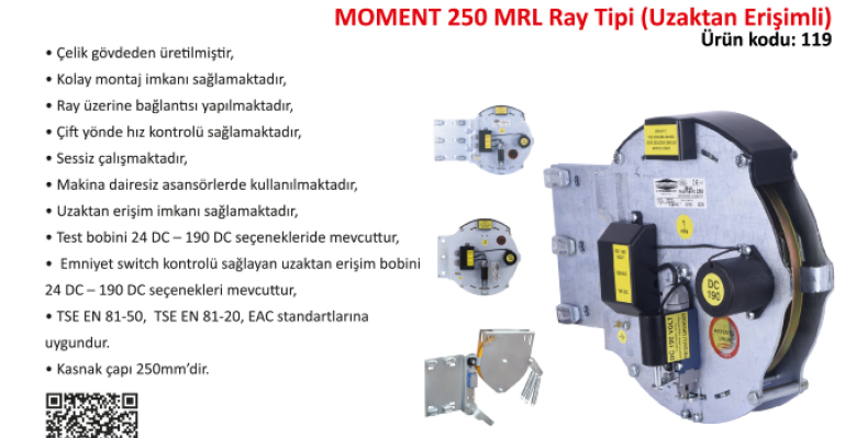 MOMENT 250 MRL RAY TİPİ UZAKTAN ERİŞİMLİ HIZ (METR