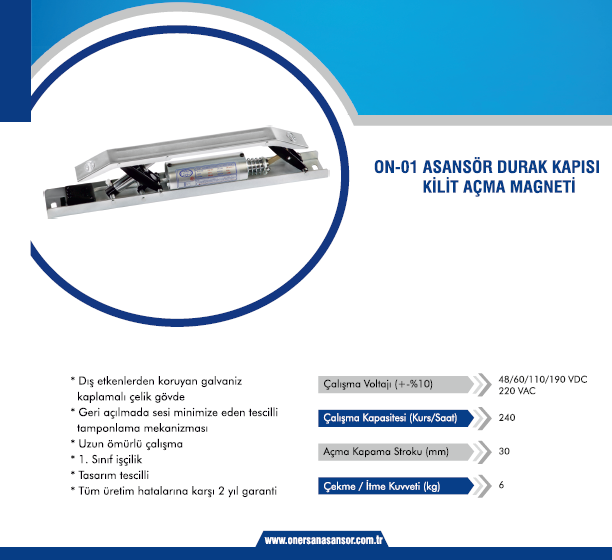 ON-01 KAPI A&Ccedil;MA MAGNETİ (&Ouml;NERSAN)