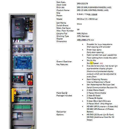 SPD 25 MRL KUMANDA PANOSU (+A3)(HEDEFSAN)