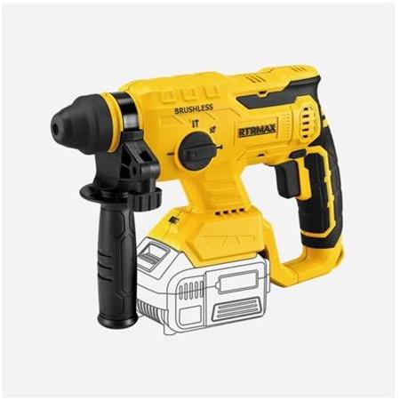 Rtrmax Rtx2095 SET Akülü ElektroPnömatik Kırıcı Delici 18V (SDS Plus)