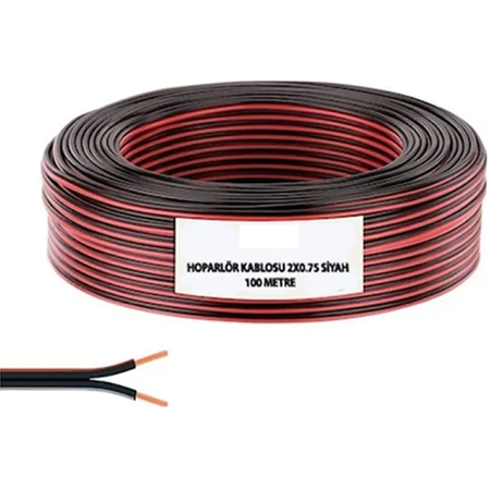 Hasgül Asansör Kablosu | 2*0,75 Siyah Kordon